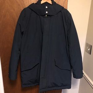 Navy Blue Cole Haan Parka EUC